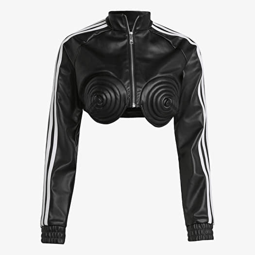 Kurtki adidas x Jeremy Scott Faux Leather Track Top Black