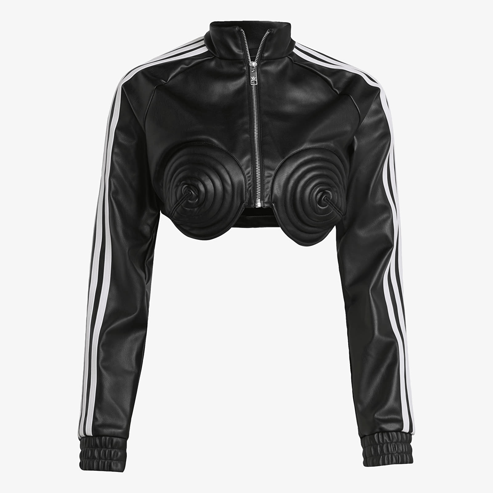 Jacken adidas x Jeremy Scott Faux Leather Track Top Black