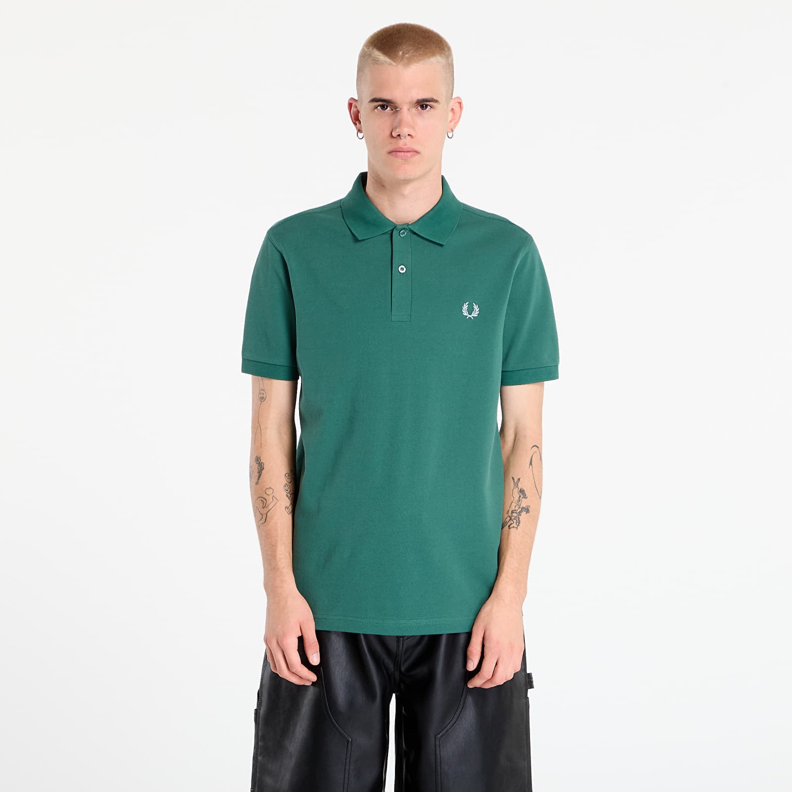 Tricou FRED PERRY The Fred Perry Shirt Sprtgrn/ Trackblu M
