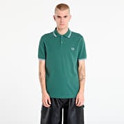 FRED PERRY Twin Tipped Fred Perry Shirt UNISEX Sprtgrn/ Trackblu