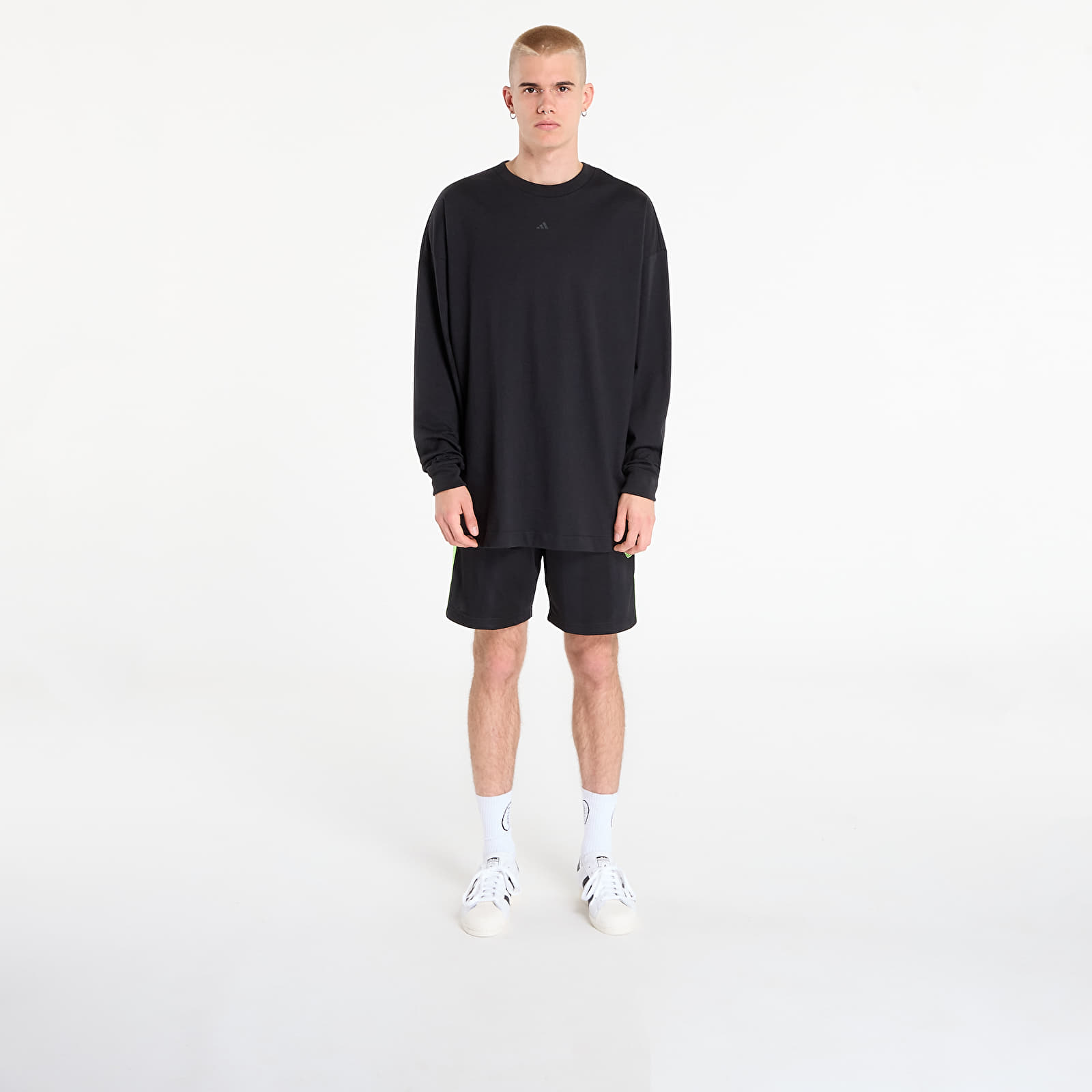 Magliette da uomo adidas Basketball Long Sleeve Tee UNISEX Black