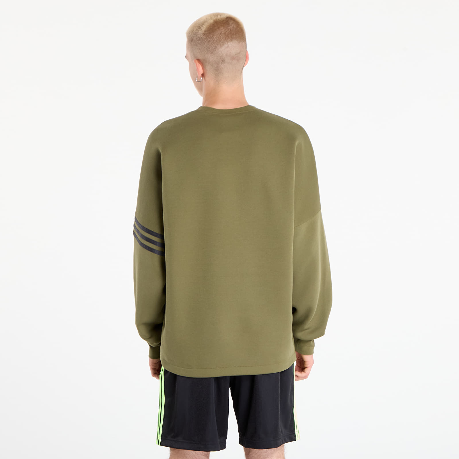 Men's hoodies adidas Neuclassics Oversized Crew Focus Olive