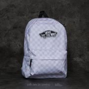 Light pink checkered vans backpack discount