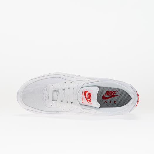 Zapatillas Hombre Nike Air Max 90 White/ White-Lt Crimson Footshop