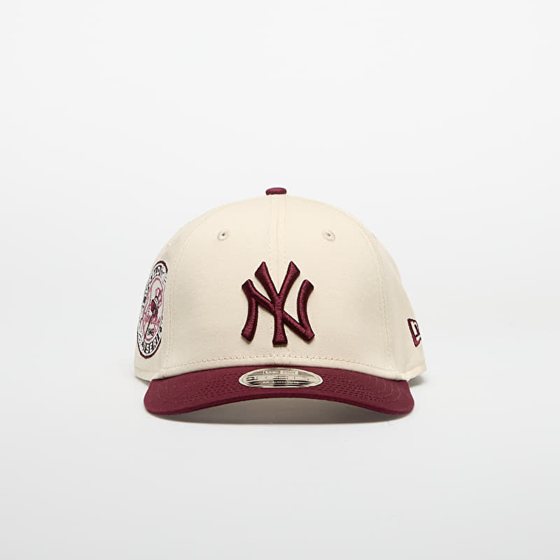 New Era New York Yankees 9FORTY Cap Light Cream/ Frosted Burgundy