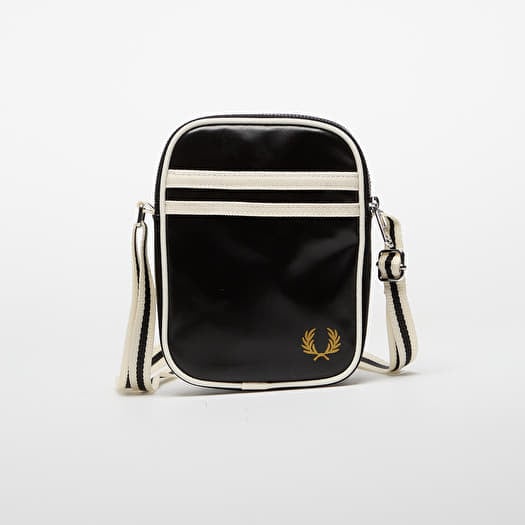 FRED PERRY Classic Small Side Bag Black/ Ecru