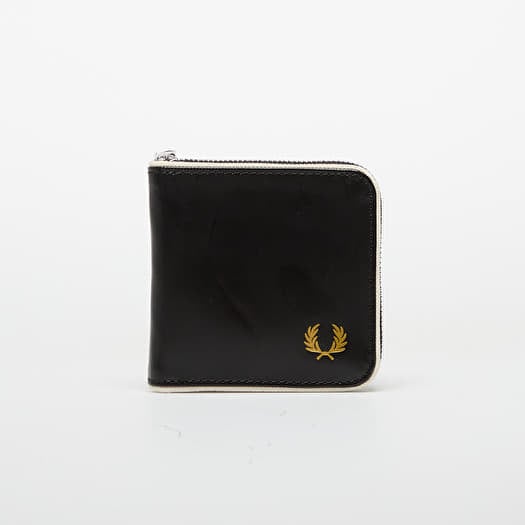 Wallet FRED PERRY Classic Zip Around Wallet Black/ Ecru