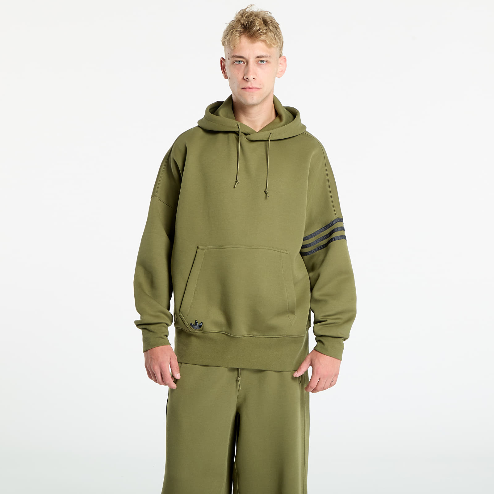 Vyriški džemperiai su gobtuvais adidas Neuclassics Hoodie Focus Olive