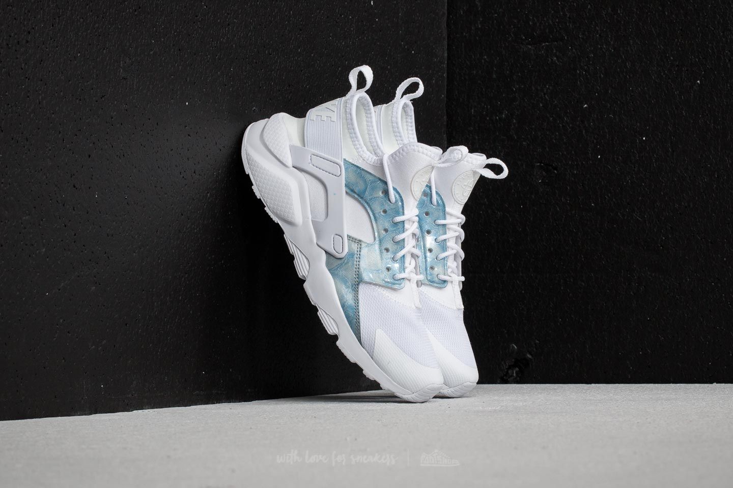 Women's shoes Nike Air Huarache Run Ultra (GS) White/ White-Royal Tint