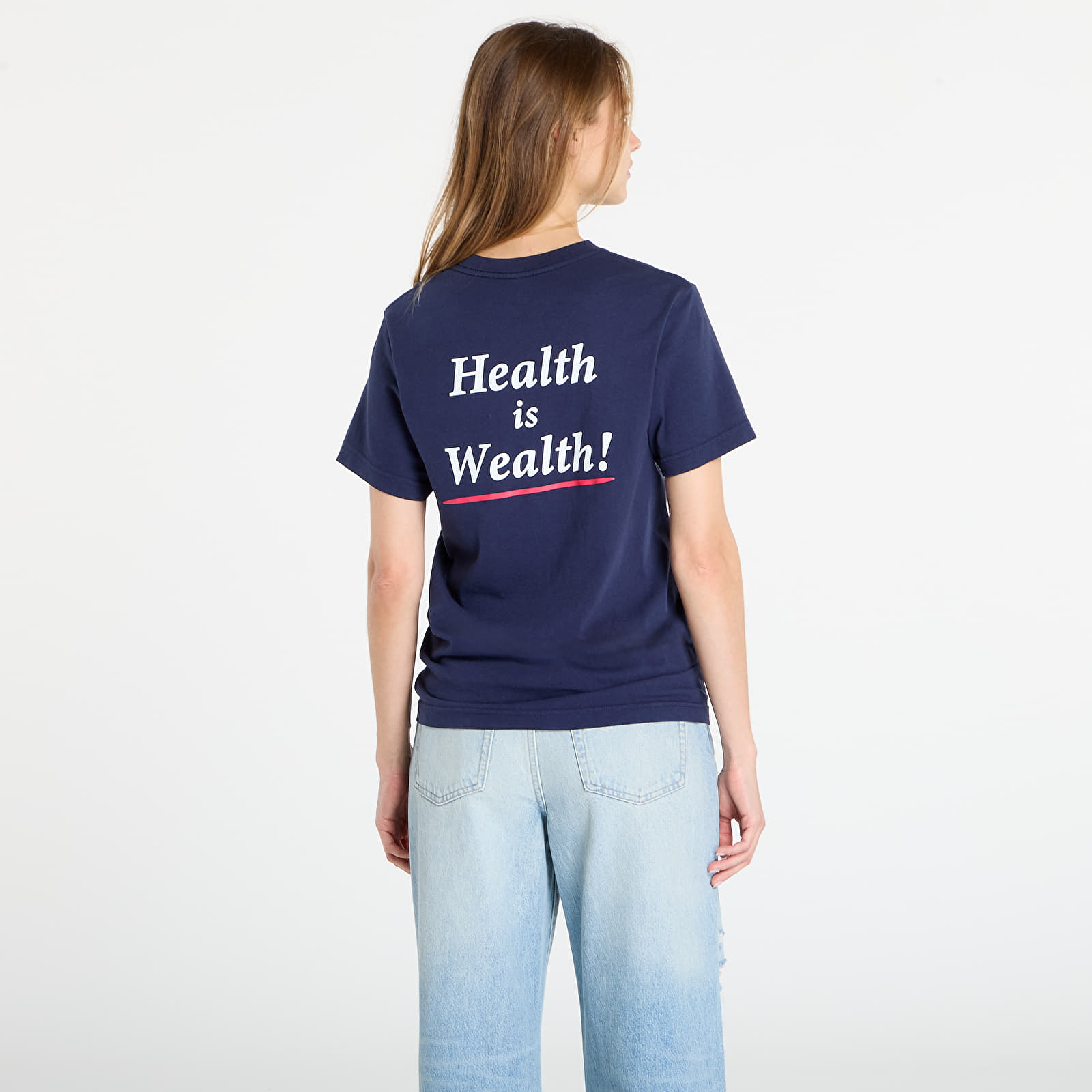 Muške majice kratkih rukava Sporty & Rich Health is Wealth T-Shirt UNISEX Dark Navy
