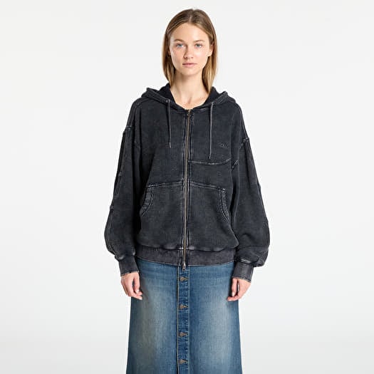 DIME Premium Waffle Zip Hoodie UNISEX Faded Black