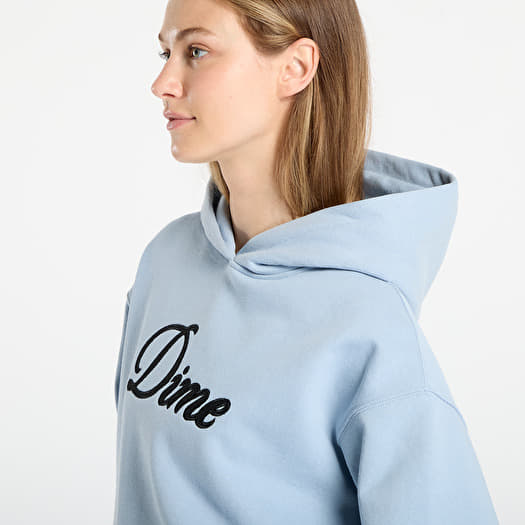 DIME Cursive Hoodie UNISEX Blue Fog | Footshop DIME Cursive Hoodie UNISEX Blue Fog | Footshop