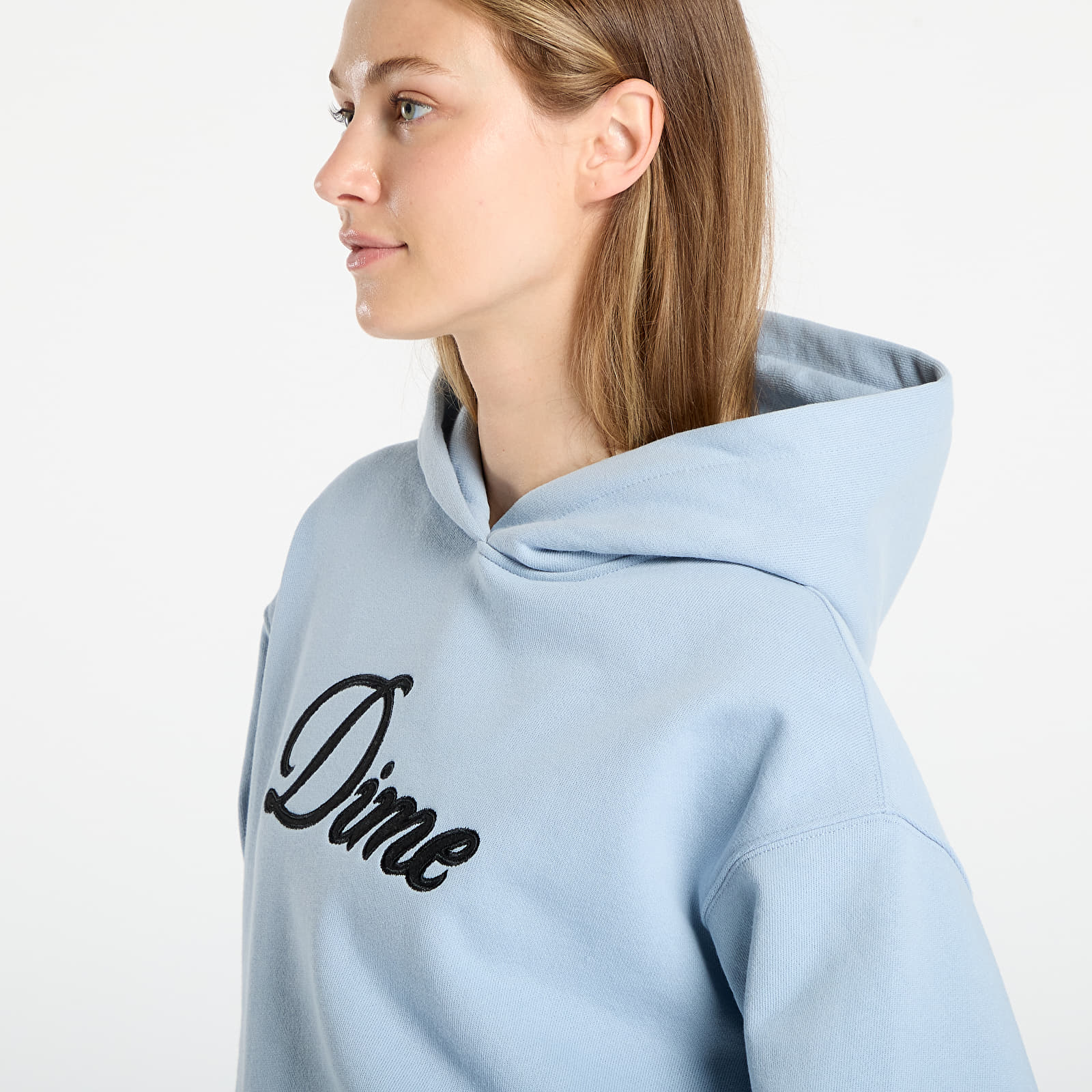 Мъжки суичъри DIME Cursive Hoodie UNISEX Blue Fog