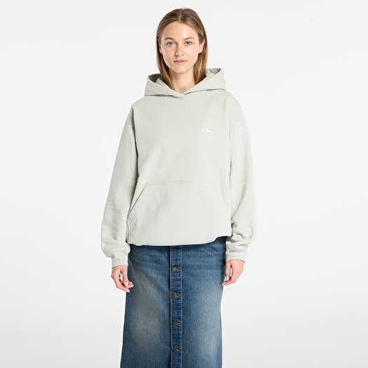 DIME Cursive Small Logo Hoodie UNISEX Charcoal Moss