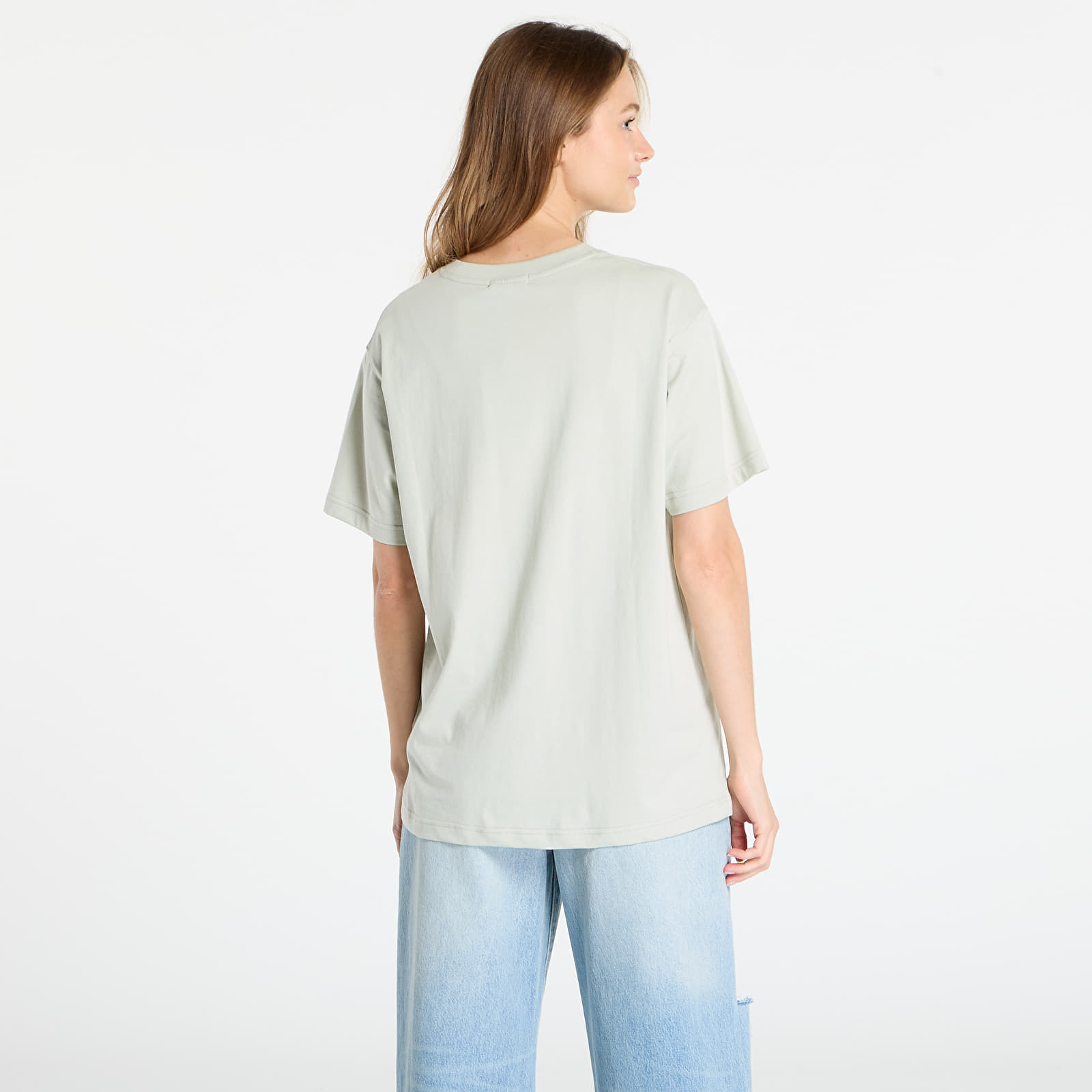 Men's T-shirts DIME Cursive Small Logo T-Shirt UNISEX Charcoal Moss