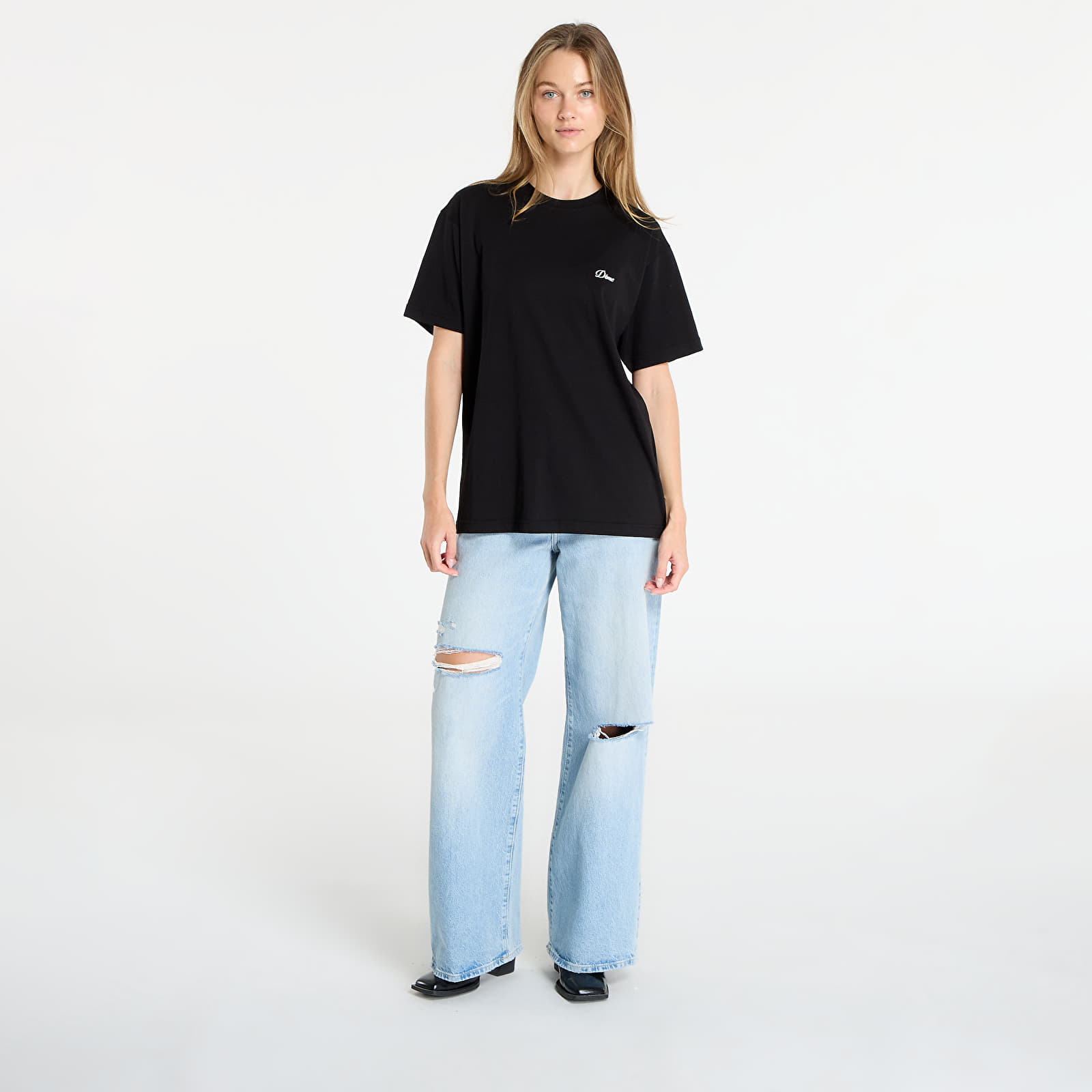 T-shirts DIME Cursive Small Logo T-Shirt UNISEX Black