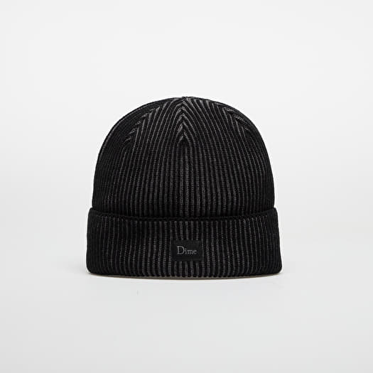 DIME Classic Rib Beanie Black/ Charcoal