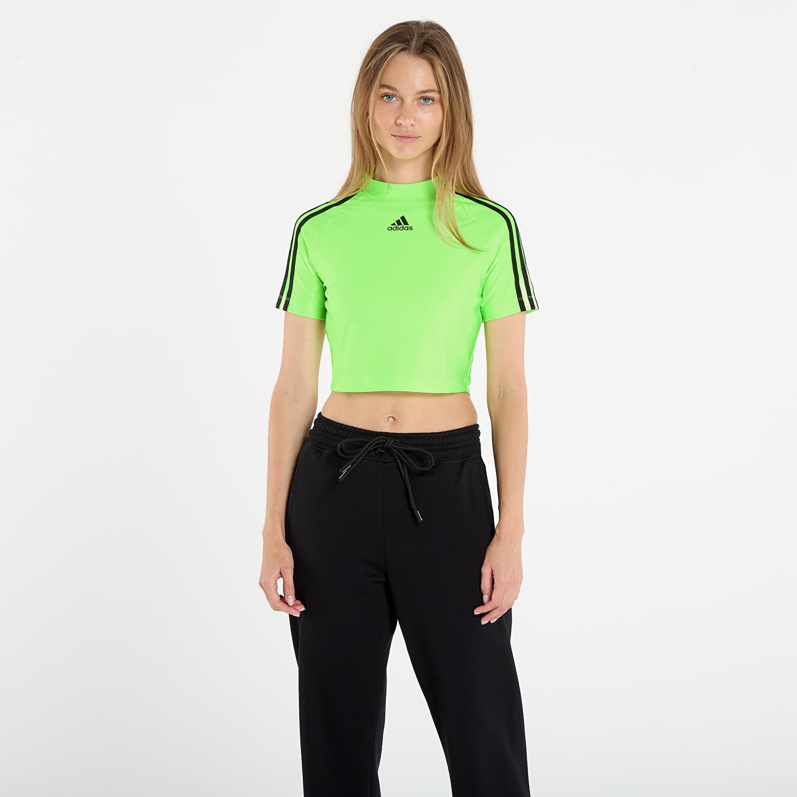 T-shirts femme adidas Teamgeist Adicolor Baby T-Shirt Signal Green/ Off White