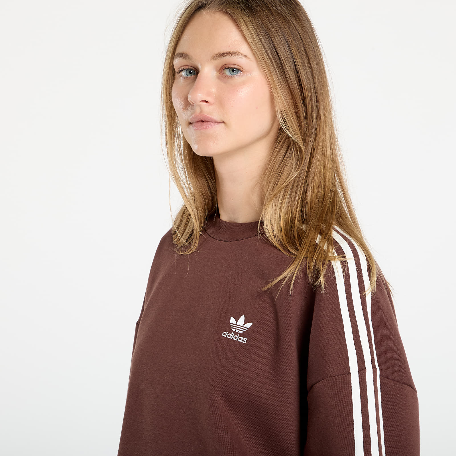 Hoodies voor heren adidas Adicolor Oversized Crew Sweatshirt Auburn