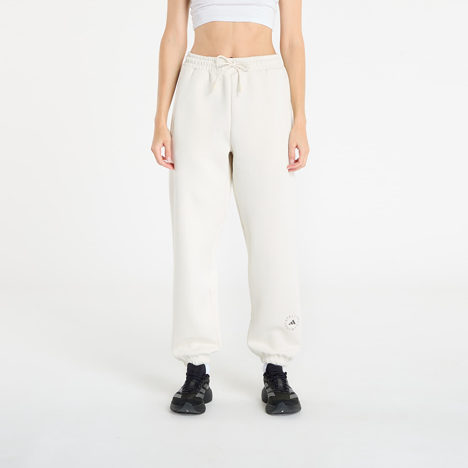 Träningsbyxor för kvinnor adidas by Stella McCartney Loose Sweat Tracksuit Bottoms Almond Milk-smc