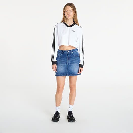 Women's T-shirts adidas Adicolor Football Jacquard Crop Long