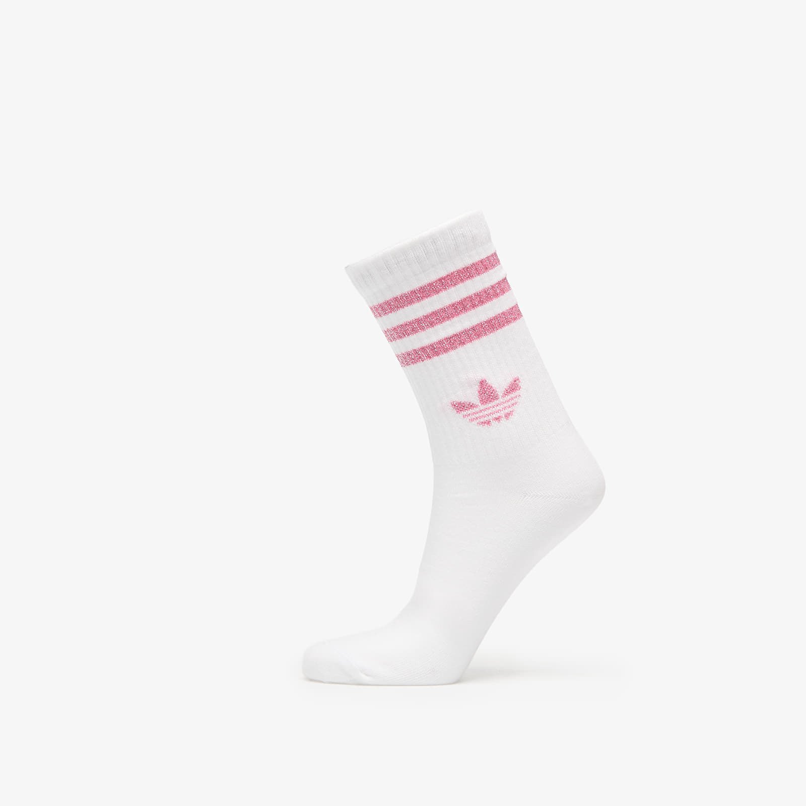 Sukat adidas 3-Stripes Glitter Crew Socks 2-Pack Pink Fusion
