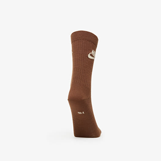 nike crew socks brown