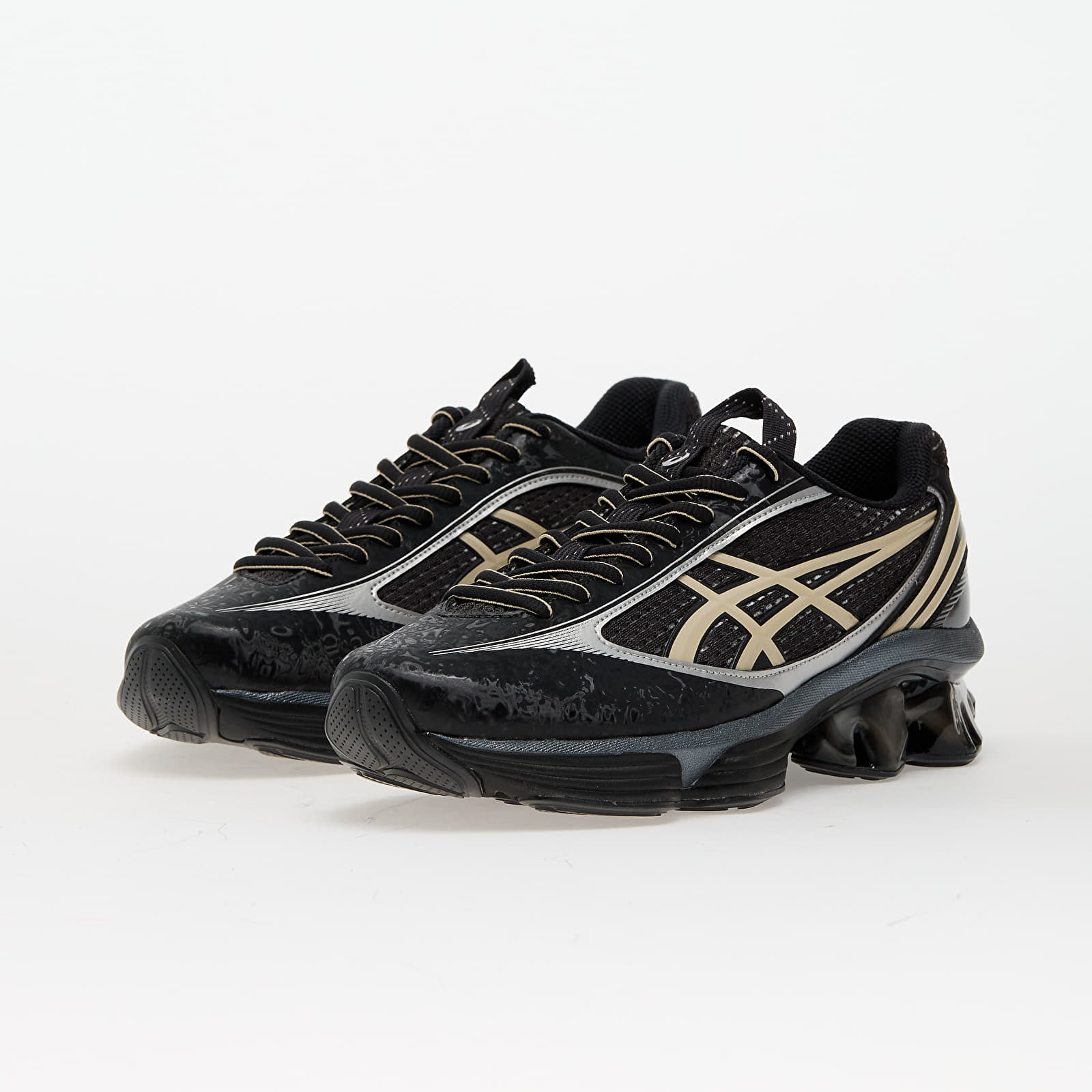 Herren Sneaker und Schuhe Asics Us6-S Gel-Kinetic Fluent Black/ Vanilla