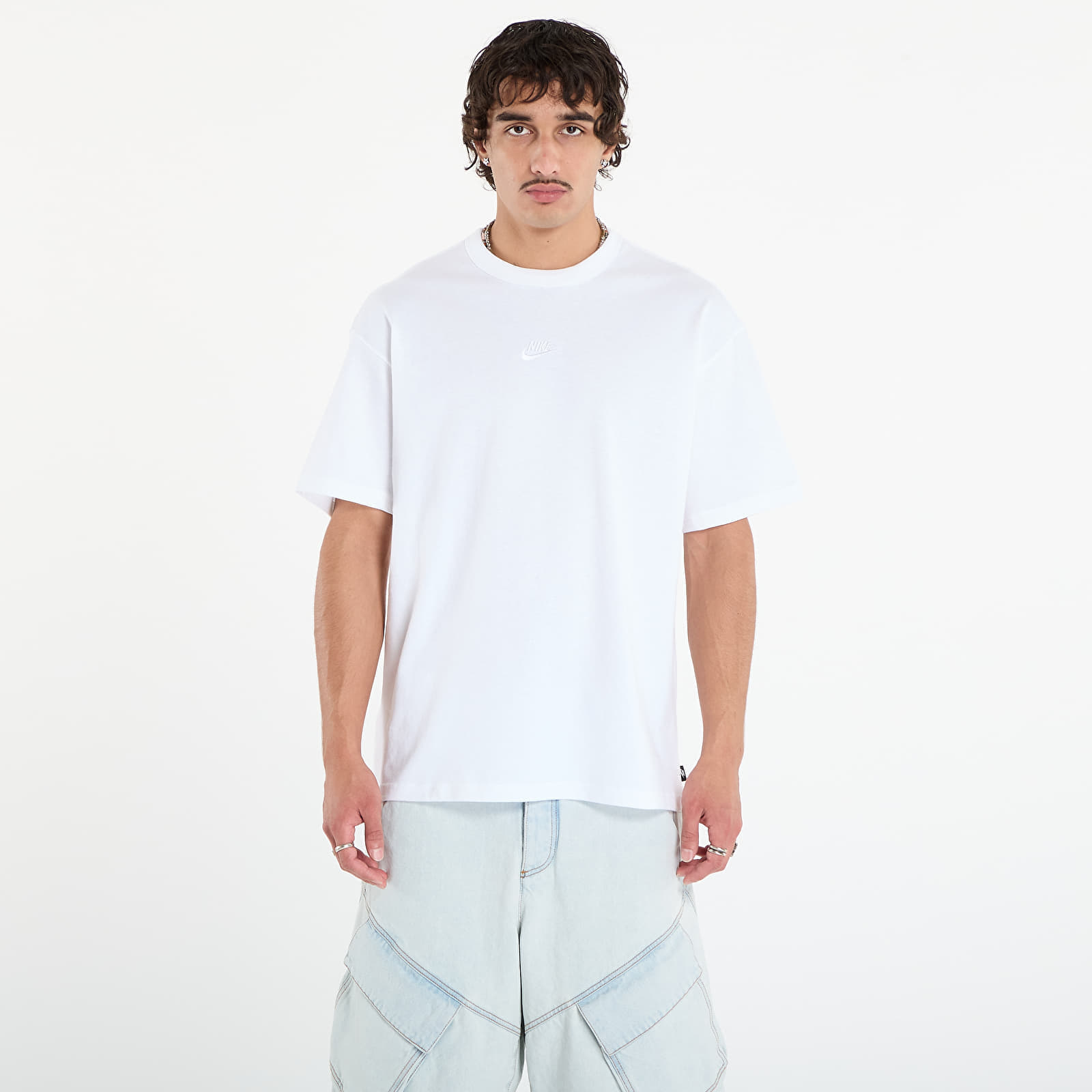 Tricou Nike Sportswear Premium Essentials Mens T-Shirt White/ White XXL