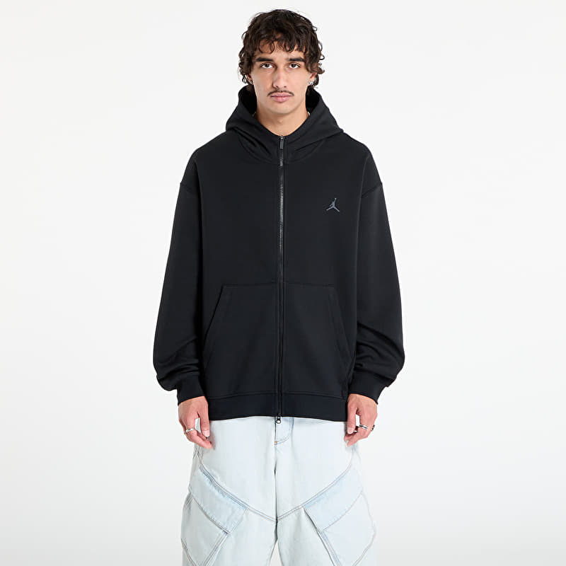 Mikina Jordan Sport Hoop Fleece Men's Dri-FIT Full-Zip Hoodie Black/ Dark Shadow