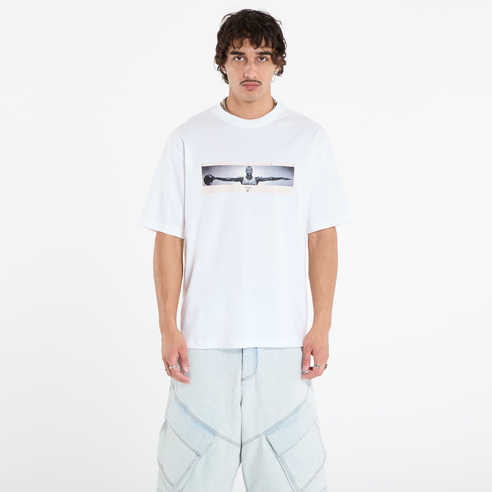 Tricou Jordan Mens Photo T-Shirt White/ Black XXL