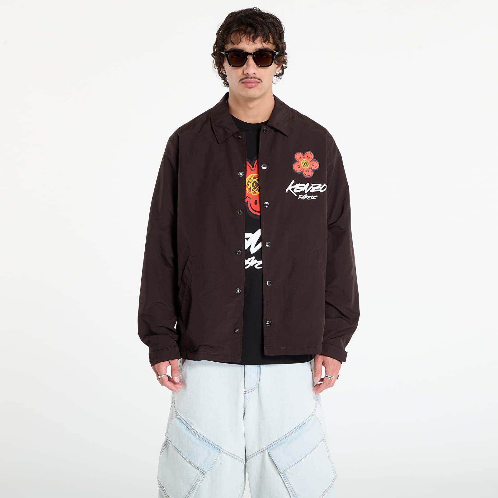 Jacken KENZO x FUTURA 2000 Light Coach Jacket Chocolate