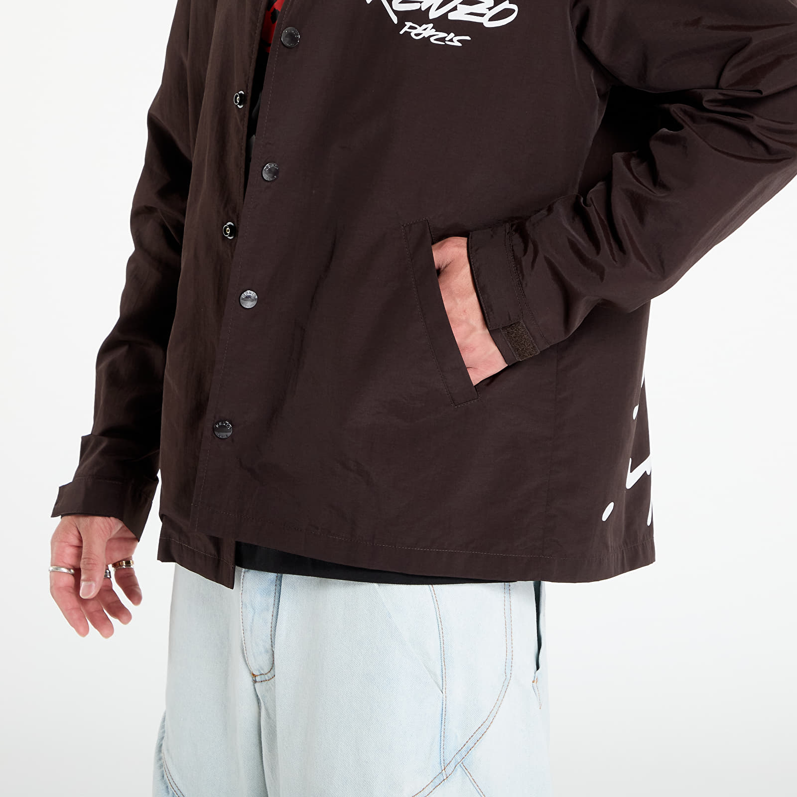 Jacken KENZO x FUTURA 2000 Light Coach Jacket Chocolate