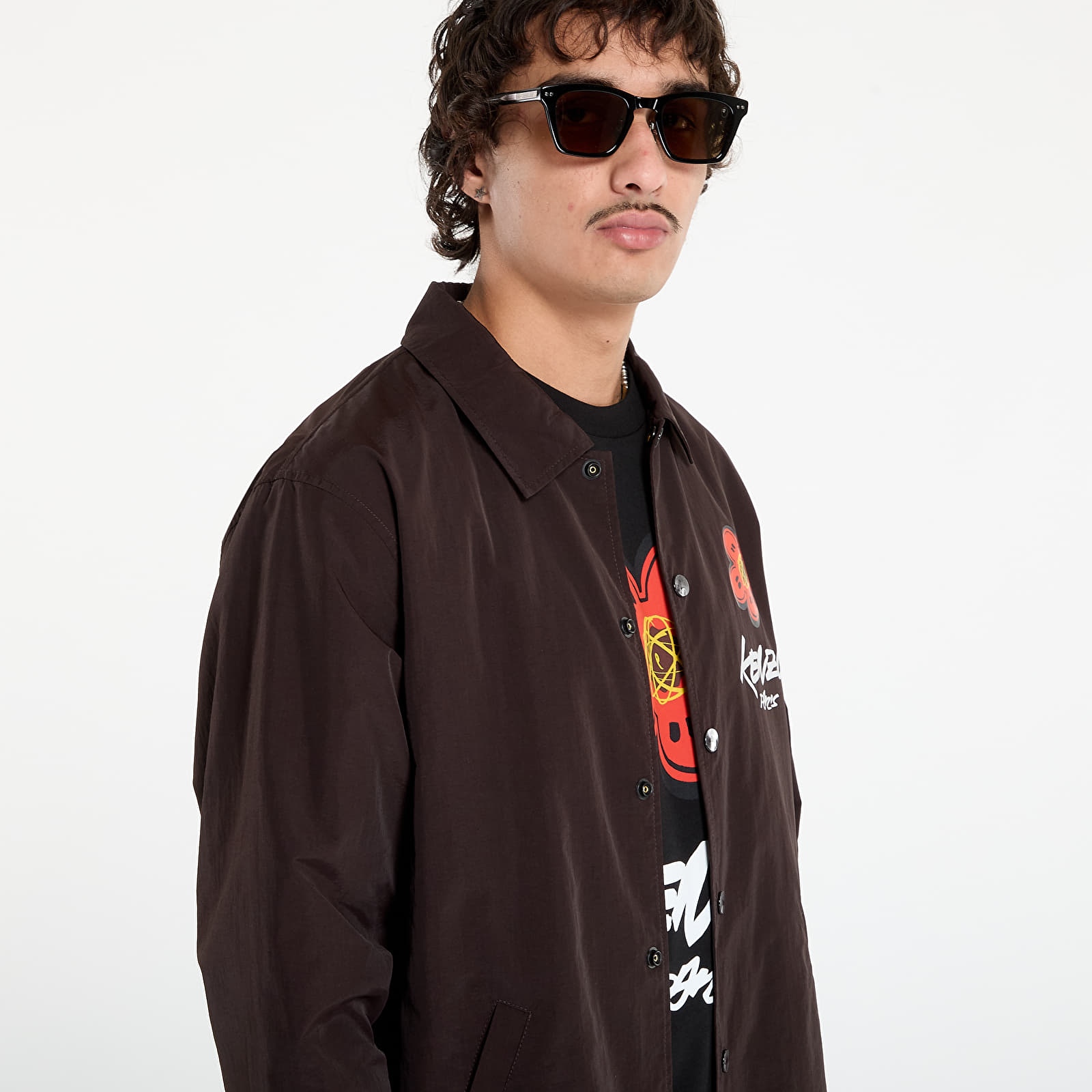 Jacken KENZO x FUTURA 2000 Light Coach Jacket Chocolate