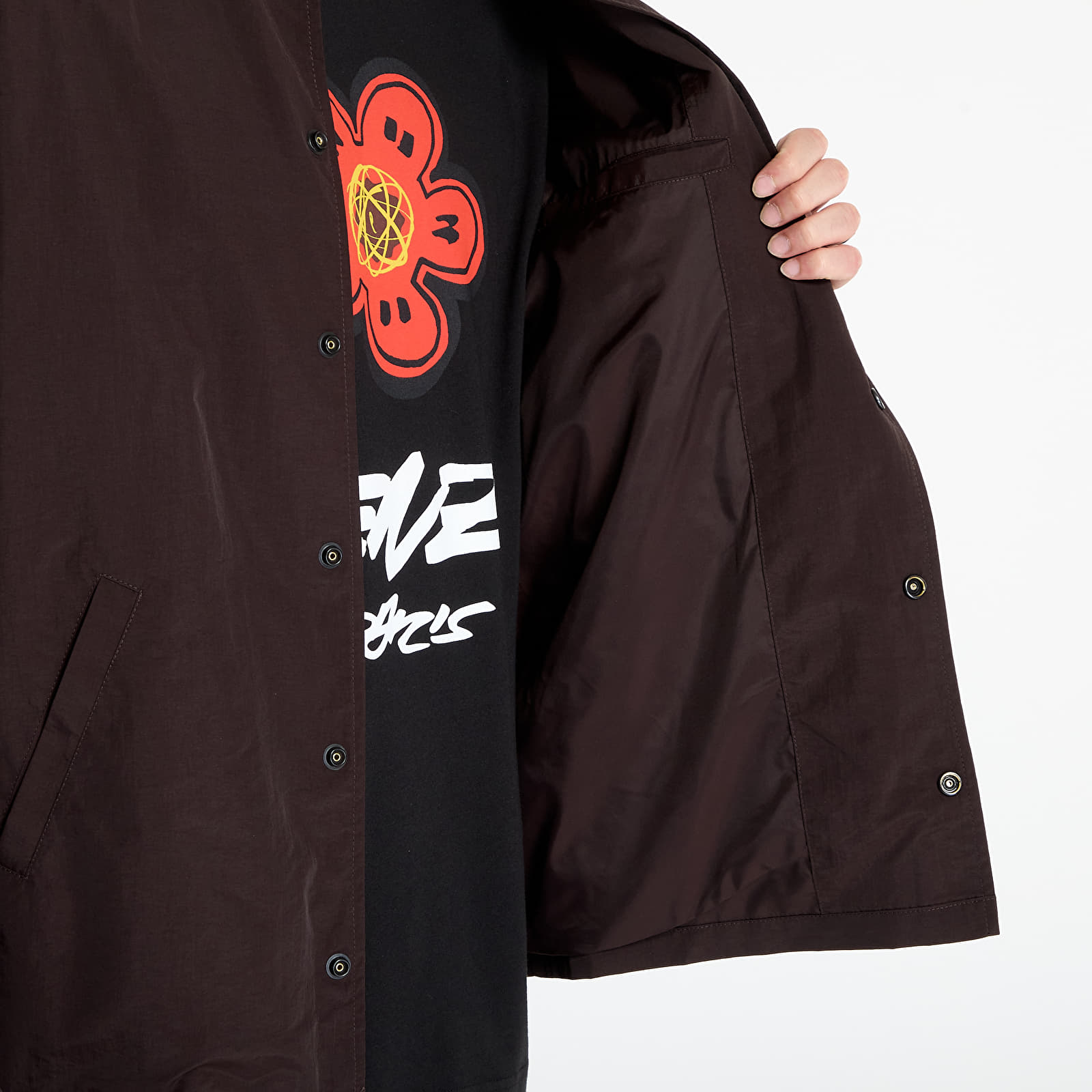 Jacken KENZO x FUTURA 2000 Light Coach Jacket Chocolate