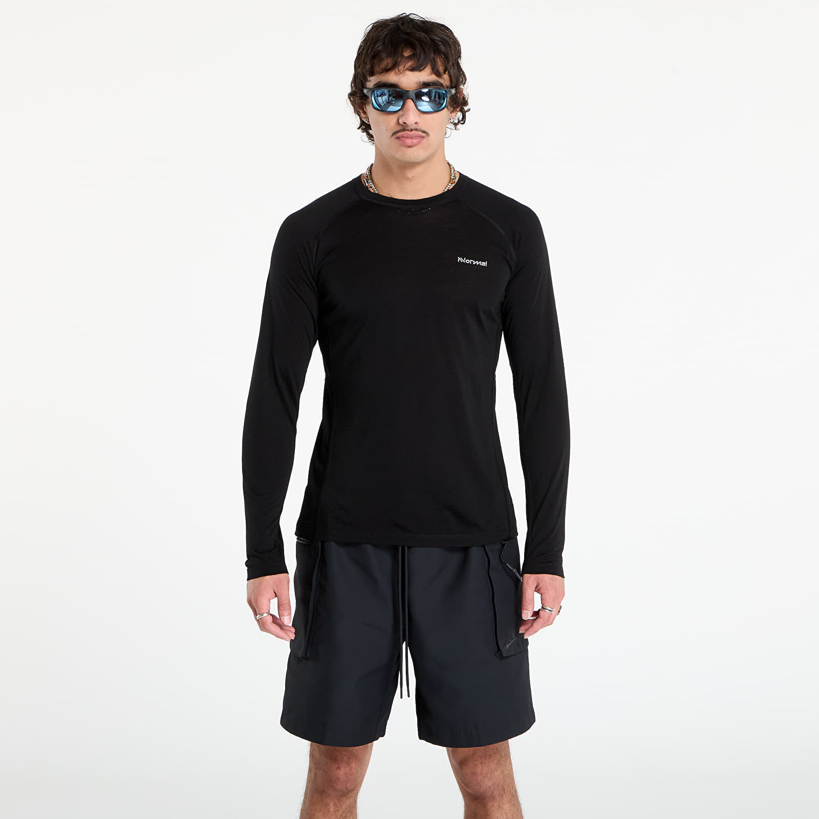 Tricou NNormal Mens Merino Long Sleeve T-shirt Black S