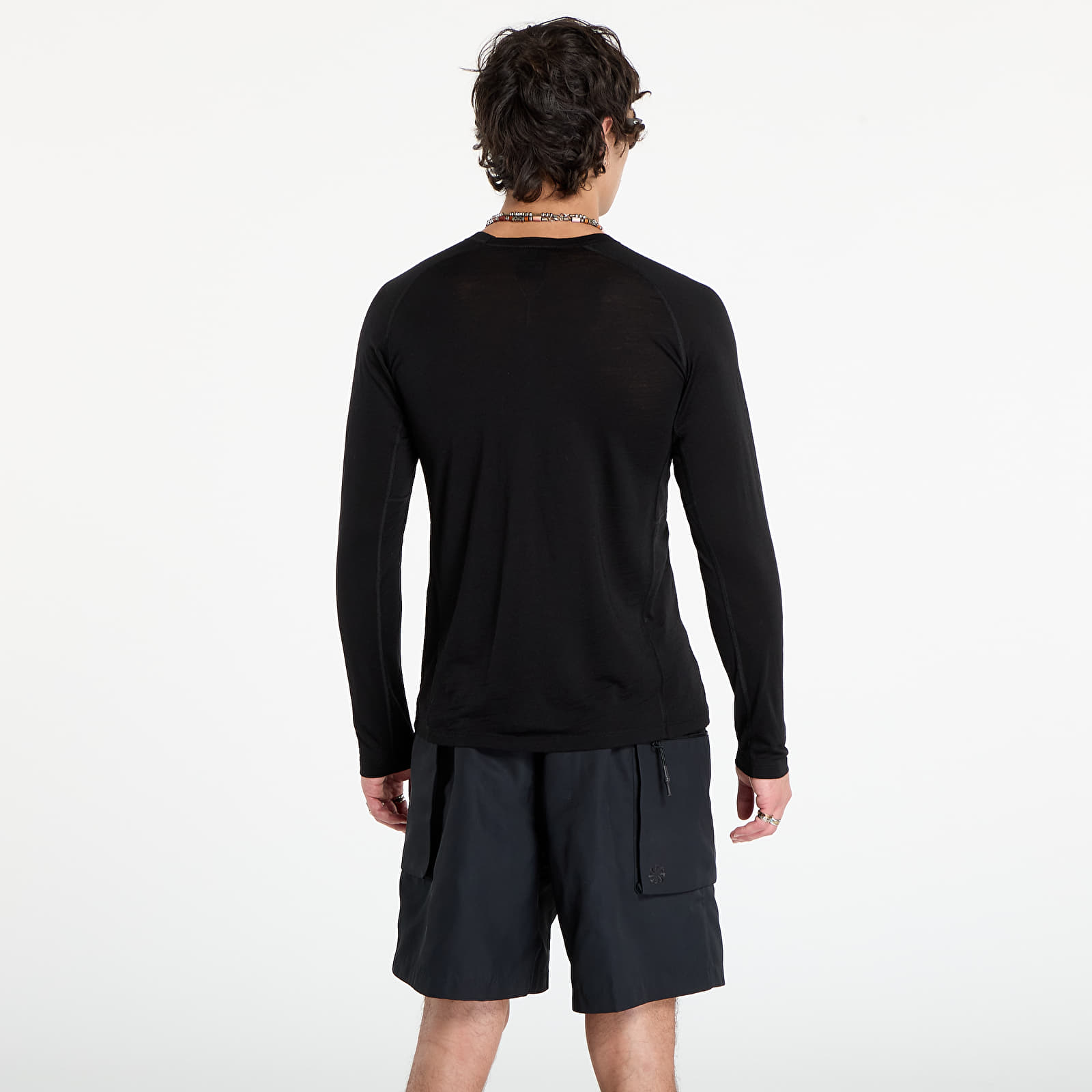 Marškinėliai NNormal Men's Merino Long Sleeve T-shirt Black