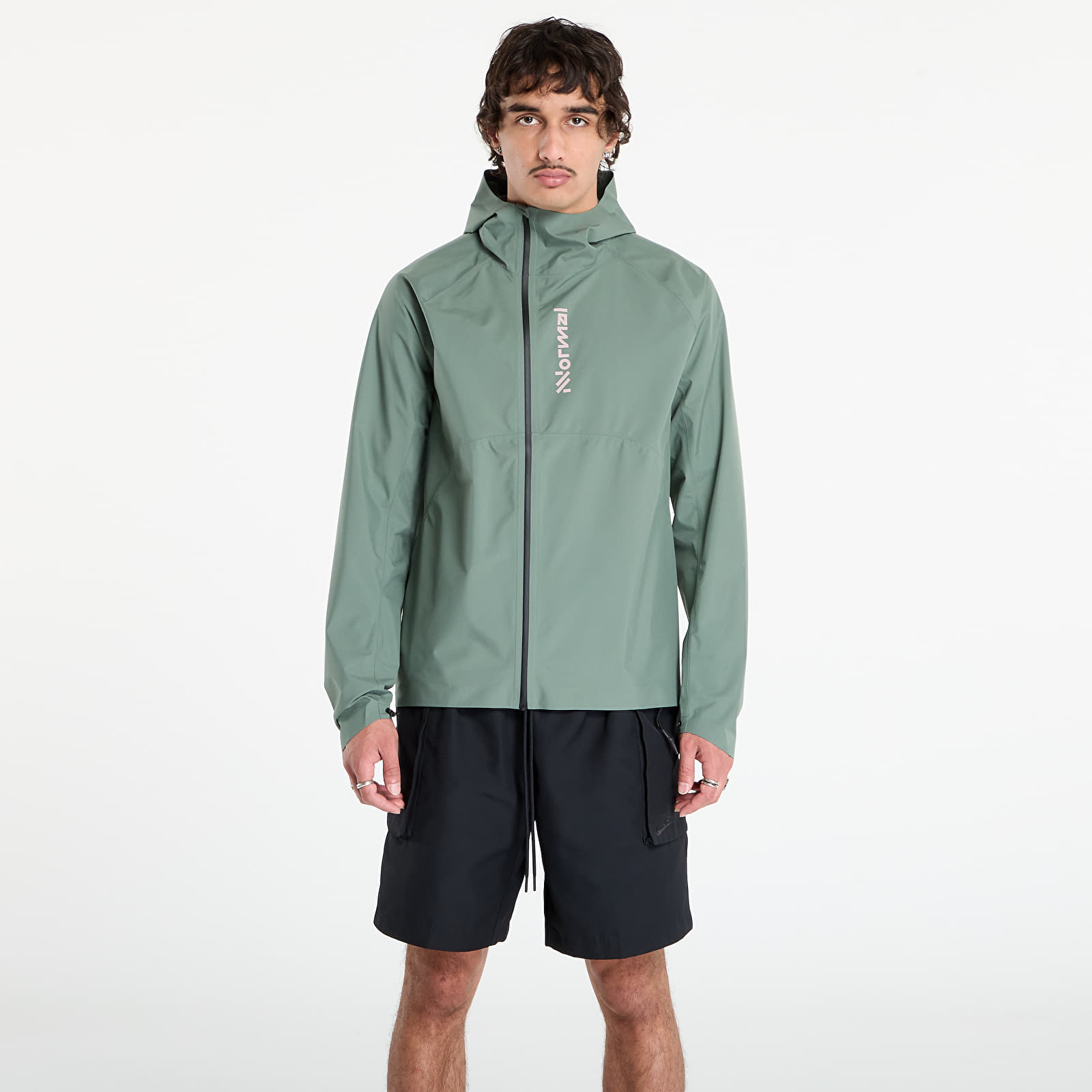Trenerių striukės NNormal Trail Rain Jacket Green