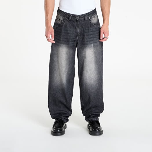 Jeans DIME Classic Baggy Denim Pants Sandblasted Black