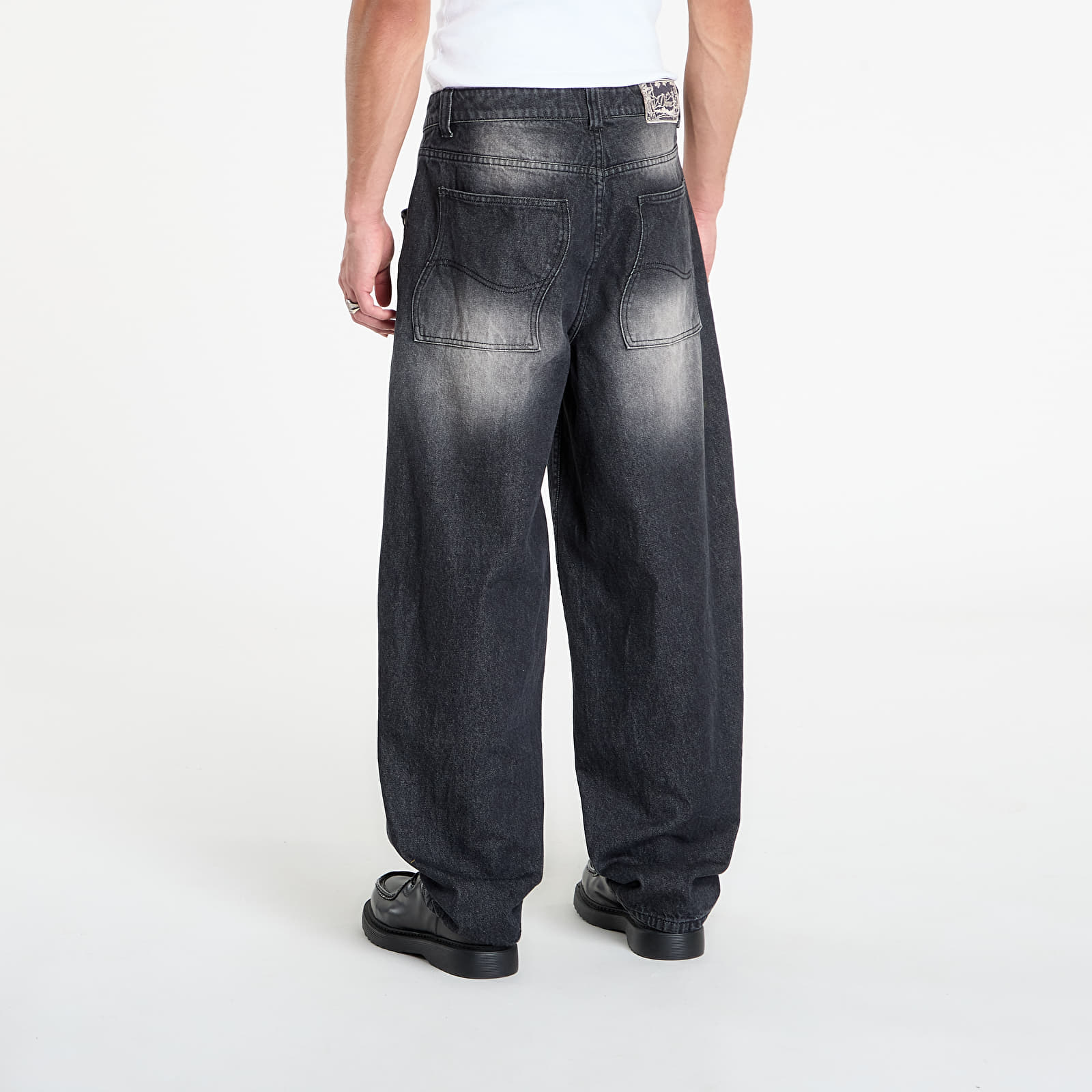 Women's jeans DIME Classic Baggy Denim Pants Sandblasted Black