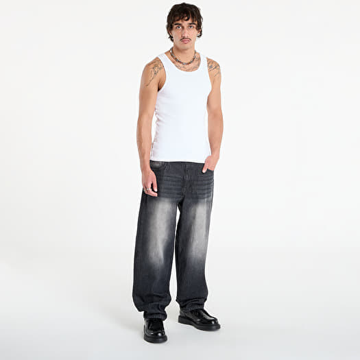 DIME Classic Baggy Denim Pants Sandblasted Black | Footshop