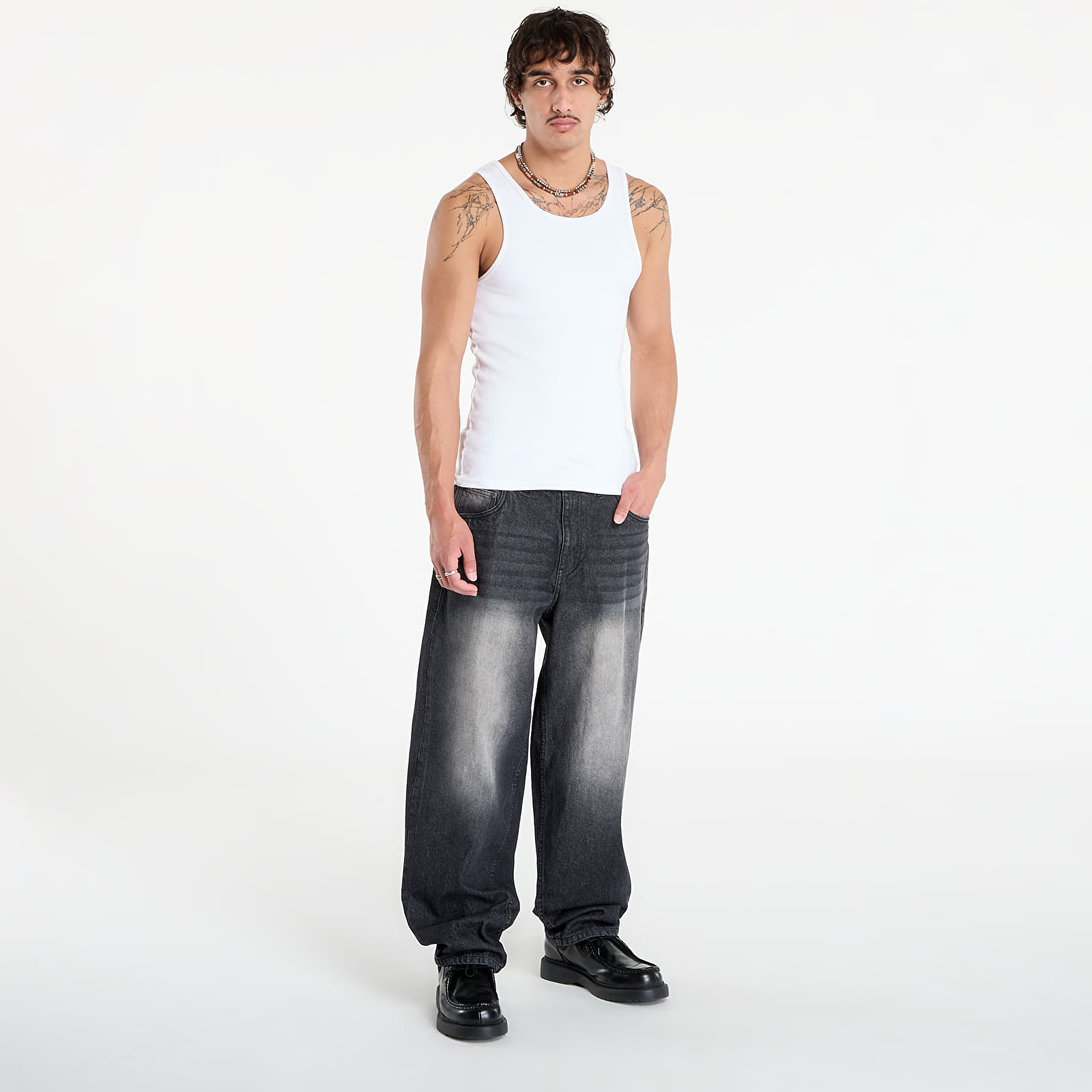 Women's jeans DIME Classic Baggy Denim Pants Sandblasted Black