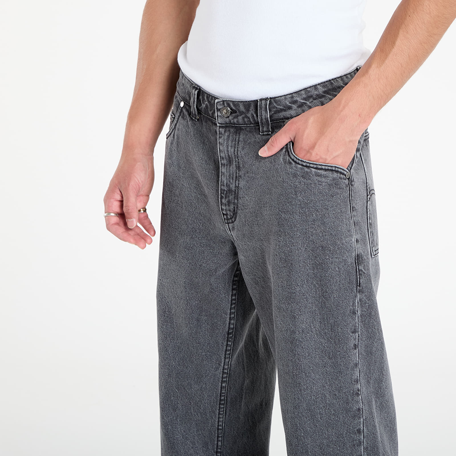 Jeans DIME Classic Relaxed Denim Pants Faded Black