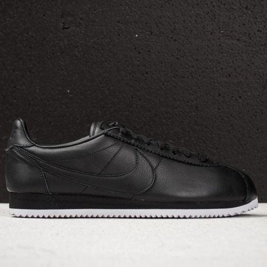 Men s shoes Nike Classic Coretez Premium Black Black White Footshop