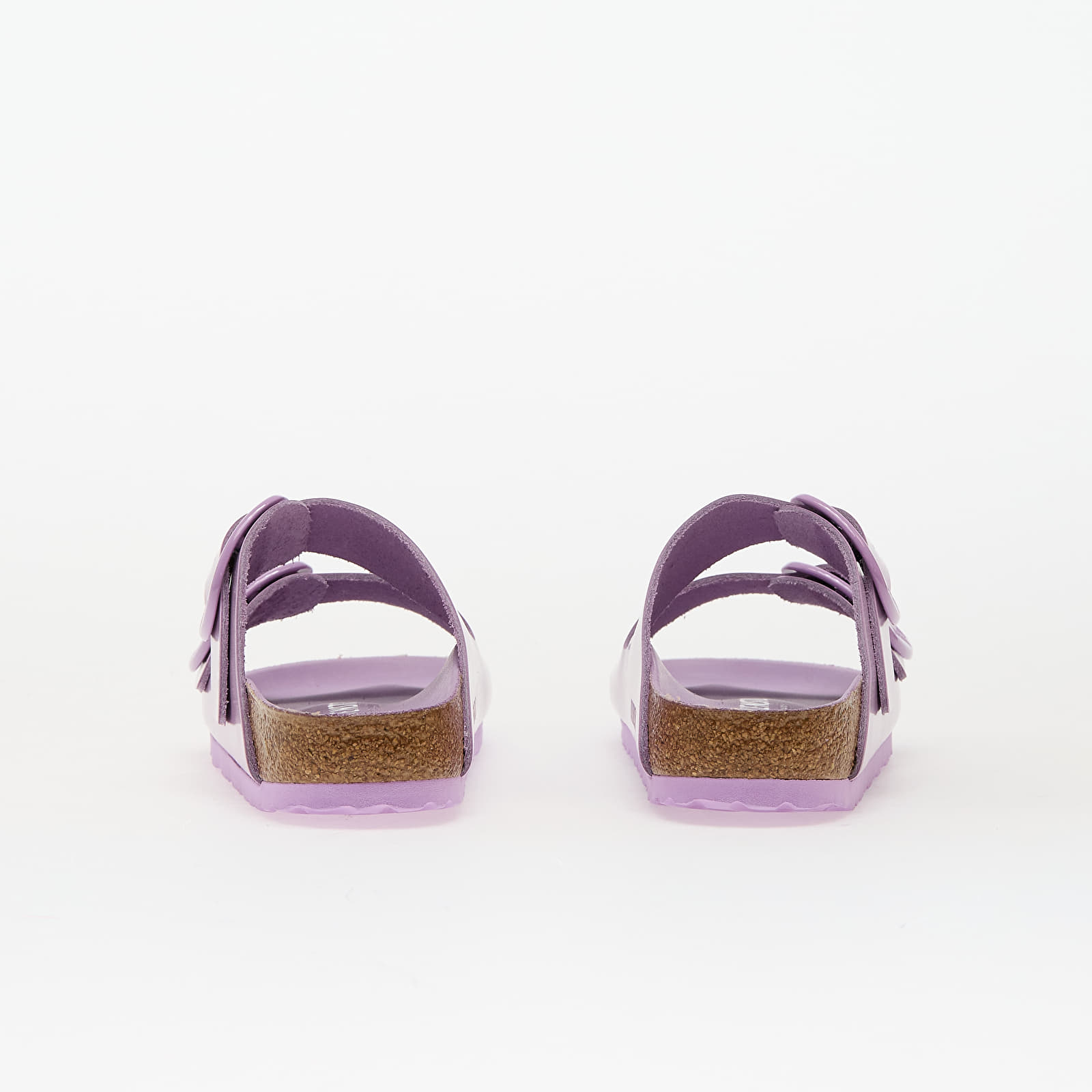 Herren Sneaker und Schuhe Birkenstock Arizona Big Buckle Natural Leather Patent Lilac