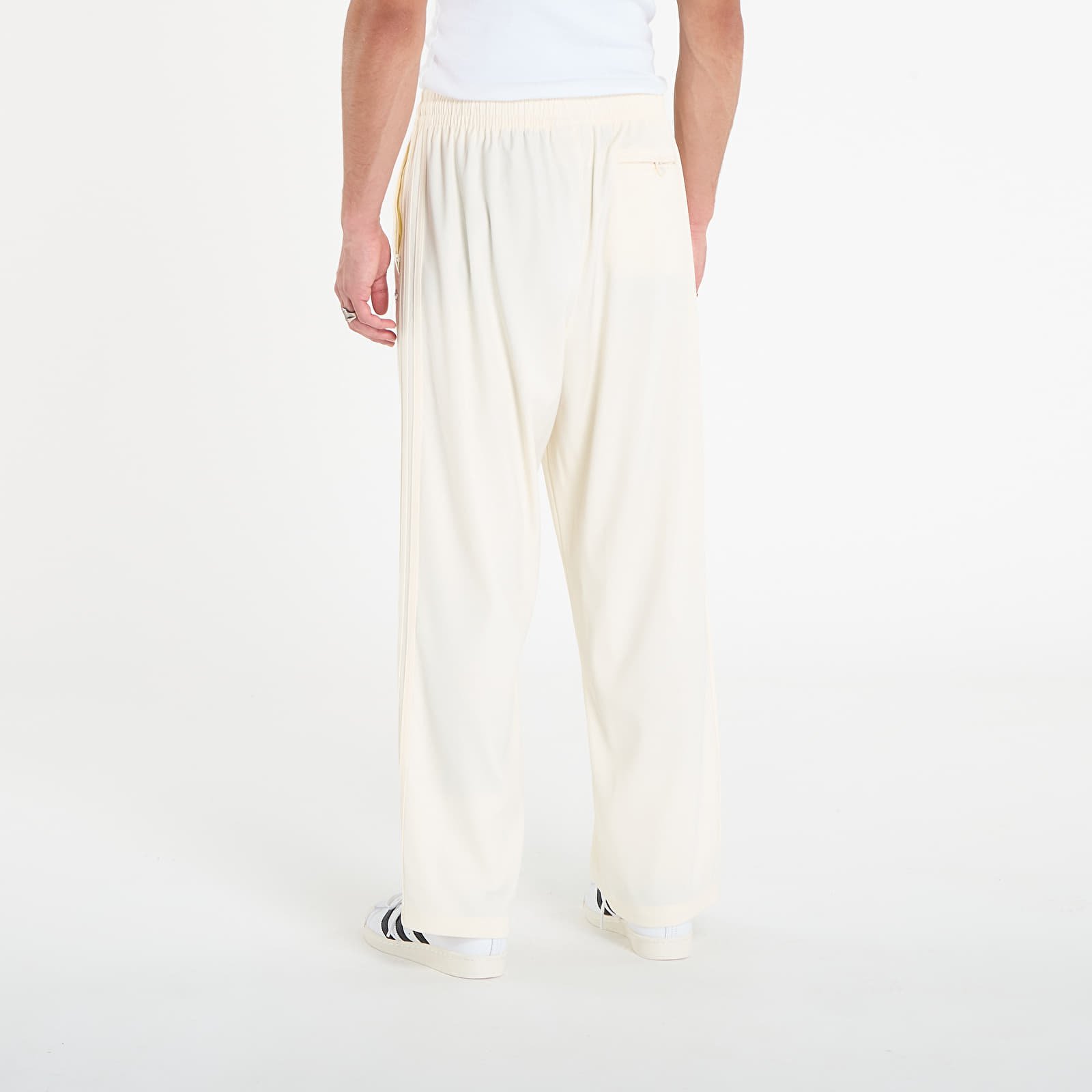 Kelnės adidas Premium Baggy Track Pants Cream White/ Black