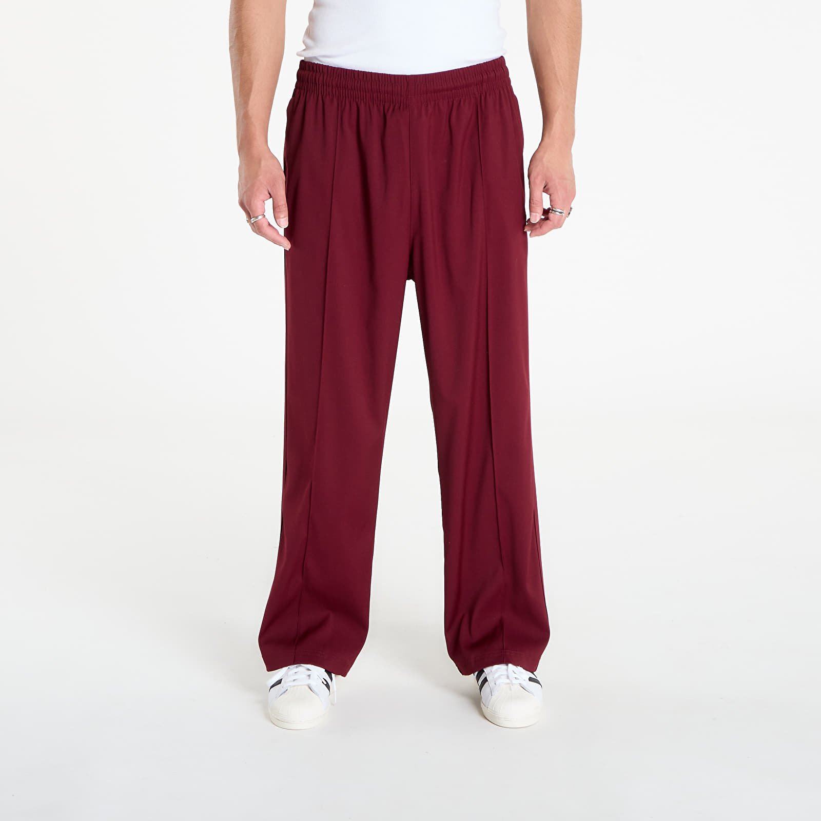 Broek adidas Premium Baggy Track Pants Better Scarlet/ Black