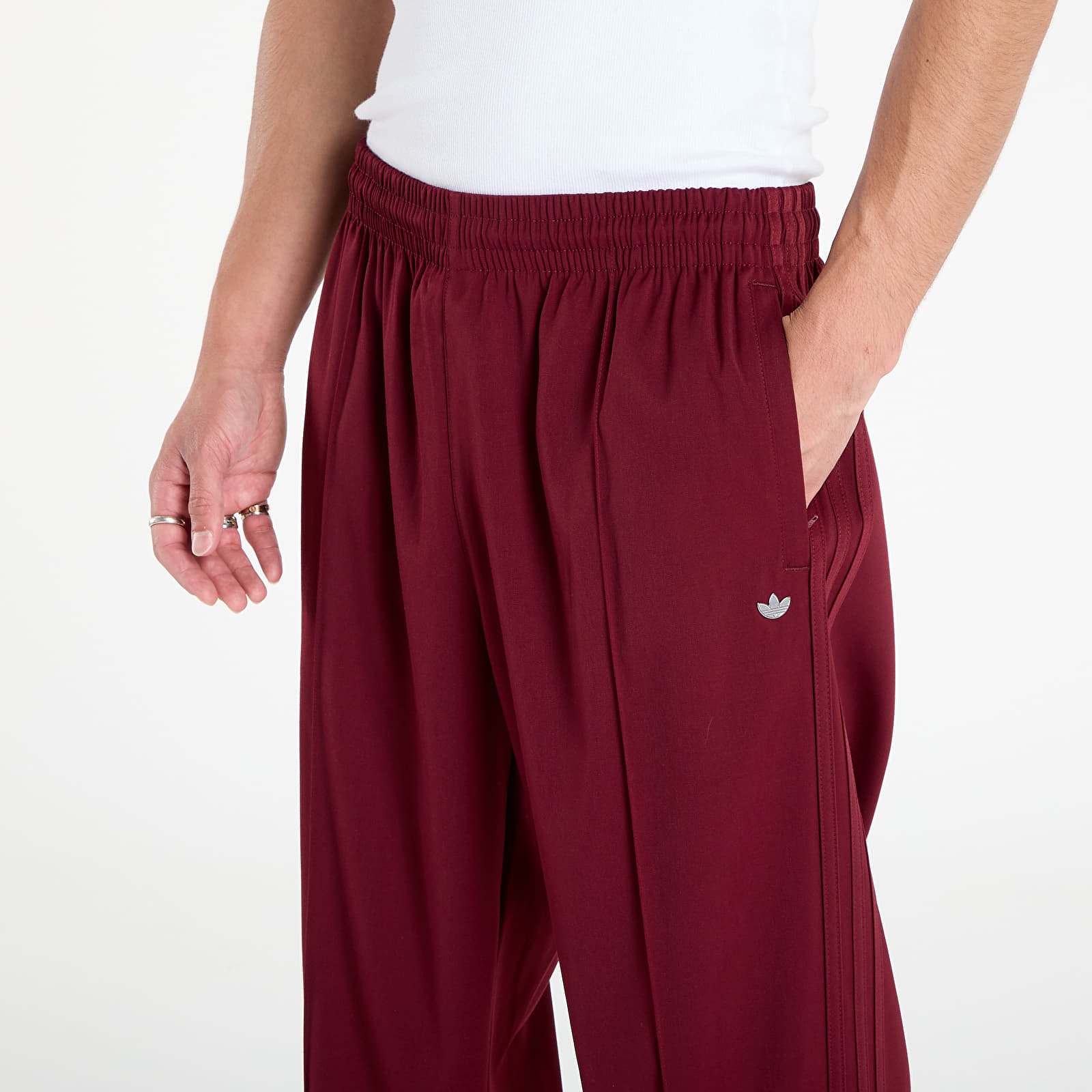 Broek adidas Premium Baggy Track Pants Better Scarlet/ Black