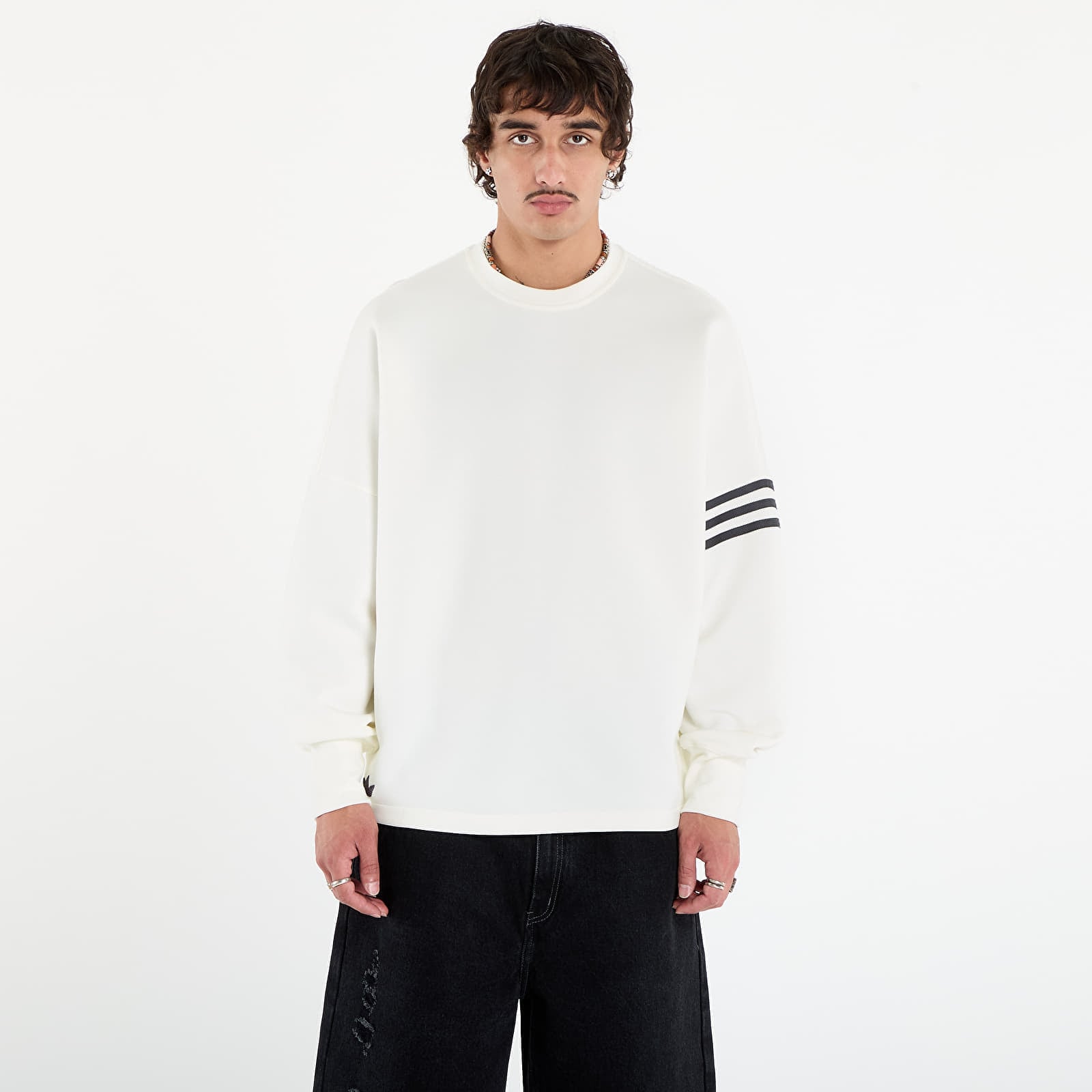Sweatshirt adidas Neuclassics Oversized Crew Sweatshirt Off White XL