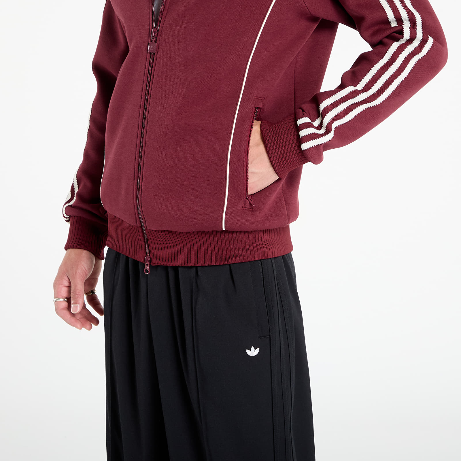 Džemperiai su gobtuvais ir džemperiai adidas Premium Track Top Shadow Red
